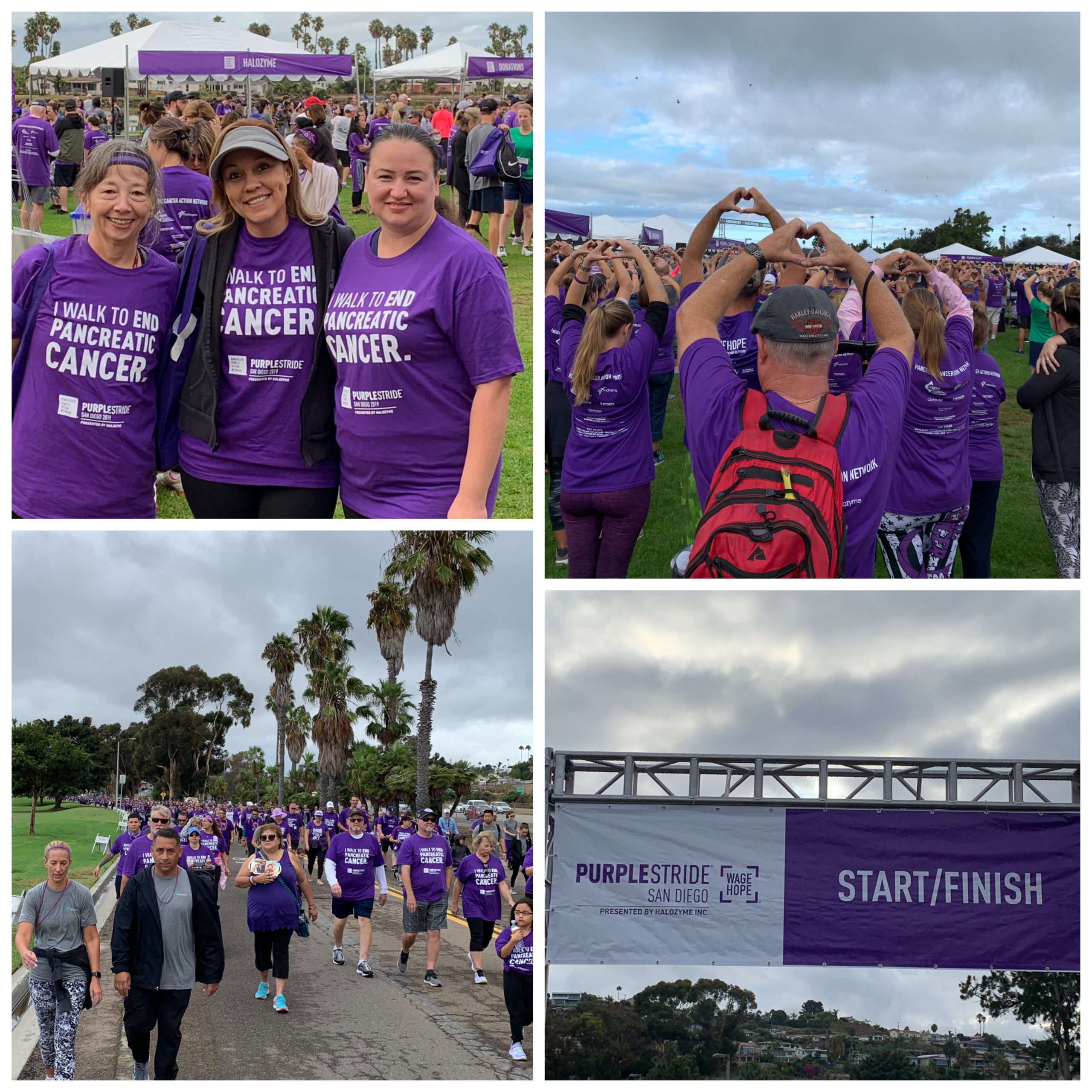 Photos of PurpleStride 5k for Pancreatic Cancer collage